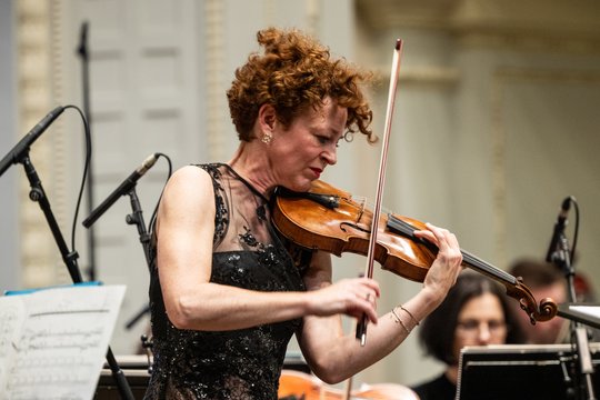 Festivalio „Gaida 2025“ dienoraštis, trečioji diena: Carolin Widmann, Glebas Pyšniakas ir LNSO