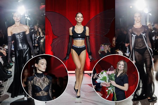 Sostinę sudrebino dizainerės A. Kuzmickaitės madų šou: ant podiumo – drugeliai ir apnuoginti kūnai