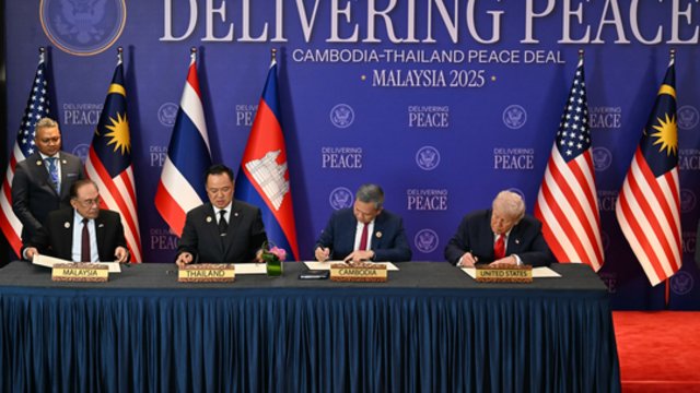 D. Trumpas sveikina Tailandą ir Kambodžą: tai – didžiulis žingsnis