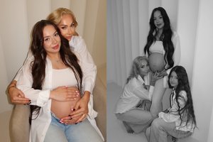 Močiute tapsianti R. Vilkienė paviešino ypatingus kadrus: šalia jos – ir besilaukianti dukra