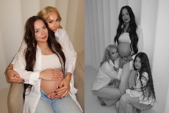 Močiute tapsianti R. Vilkienė paviešino ypatingus kadrus: šalia jos – ir besilaukianti dukra