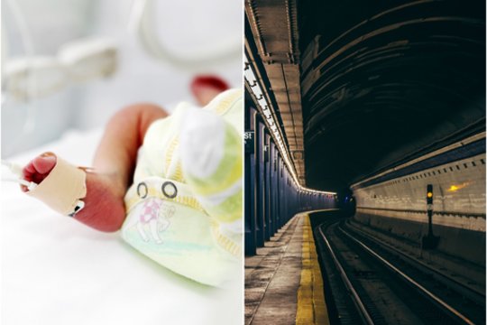 Šokiruojantis radinys: ant stoties grindų aptiktas naujagimis su nenukirpta virkštele