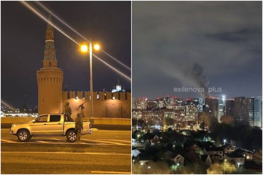 Rusijos sostinė dreba nuo sprogimų: Maskvos centre – dūmų stulpas, o tarp rusų – panika