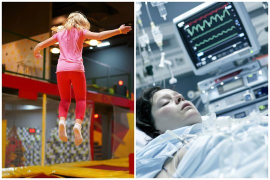 Siaubinga nelaimė žaidimų kambaryje Lenkijoje: stuburą susilaužiusi mergaitė klykė iš skausmo