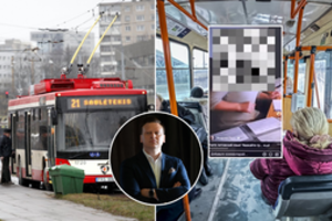 Troleibusą vairuojančio baltarusio ir dispečerės konfliktas dėl rusų kalbos toliau kursto aistras: įpykdė ir Vilniaus merą