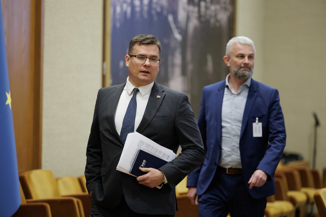 Opozicinių TS-LKD, Liberalų sąjūdžio ir Demokratų „Vardan Lietuvos“ frakcijų posėdis.<br>V.Skaraičio nuotr.