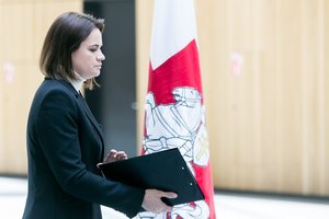 Planuojant uždaryti pasienius su Baltarusija – S. Cichanouskajos biuro pareiškimas