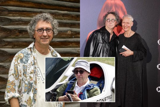 Aviacija besidomintis aktorius S. Uždavinys – apie skrydį su žmona: „Taip klykiančio keleivio aš nesu turėjęs“