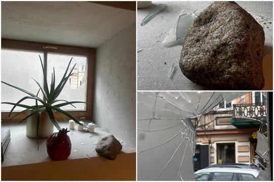 Vilniuje išdaužtas tradicinę žydų virtuvę pristatančio restorano langas – įtariamas antisemitinis išpuolis 