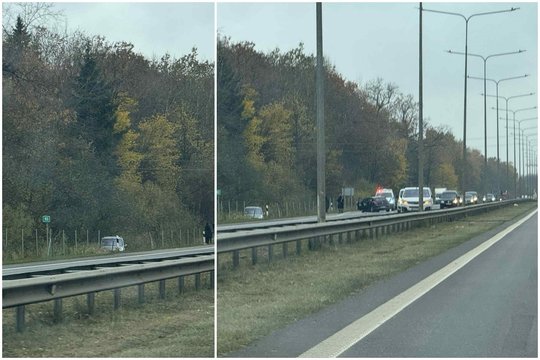 Ir vėl avariją autostradoje prie Kauno – šį kartą niekas nenukentėjo
