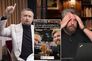 Po viešai nuaidėjusio ginčo D. Klajumas ir M. Katleris užkasė karo kirvį: paviešino akimirką 