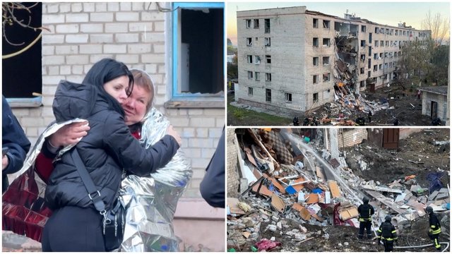 Zaporižioje – negailestingas rusų smūgis į gyvenamuosius pastatus: tarp sužeistųjų 6 vaikai