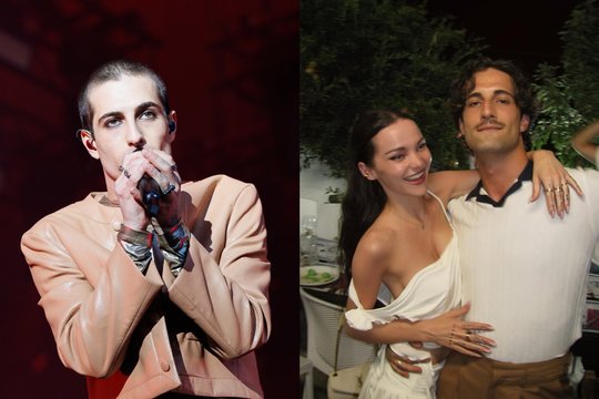 Susižadėjo buvęs „Maneskin“ lyderis Damiano David ir jo išrinktoji Dove Cameron