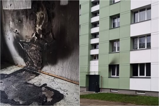 Ugniagesiai išgelbėjo į ugnies spąstus patekusios Naujosios Akmenės gyventojos gyvybę