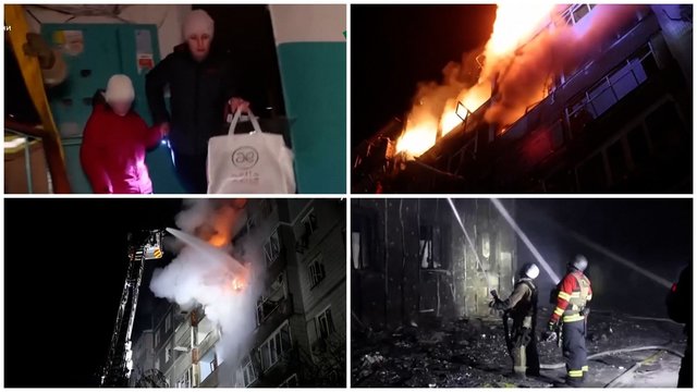 Per valandą – 10 rusų dronų Sumų mieste: smūgiuoti gyvenamieji pastatai