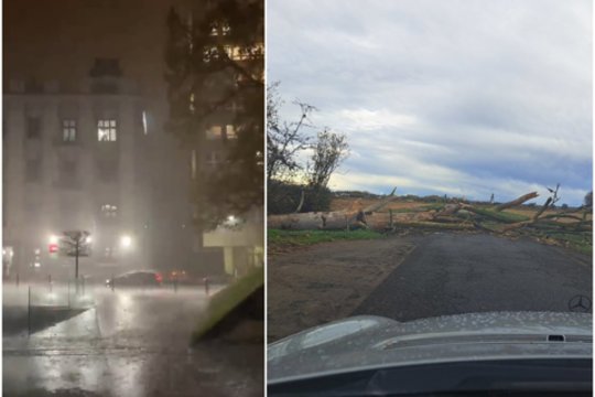 Lenkiją siaubia didžiulės audros: nuplėšti stogai, sužeisti žmonės ir tūkstančiai iškvietimų