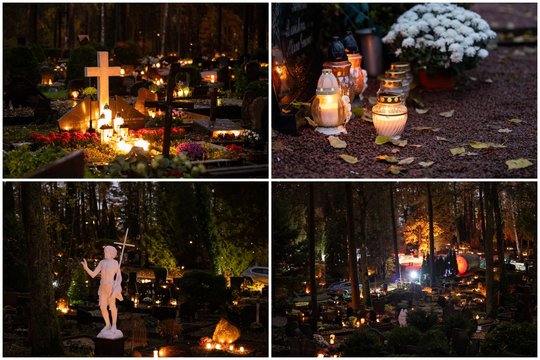 Kapuose jau įsižiebia žvakutės: kadruose – Visų Šventųjų dienos išvakarės