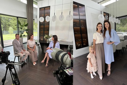 Žinomas farmacininkas M. Jakimavičius su žmona Lina atvėrė naujų namų duris