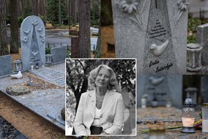 Akį traukiantis D. Teišerskytės kapas Petrašiūnų kapinėse: rusenančios žvakės ir amžinai gyvos jos eilės