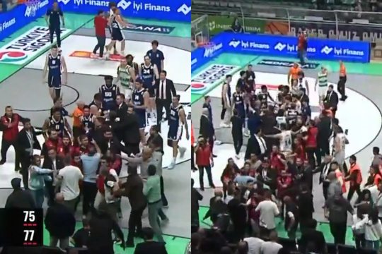 Turkijoje užvirė aistros: sirgalius užsipuolė žaidėją, prireikė apsaugos