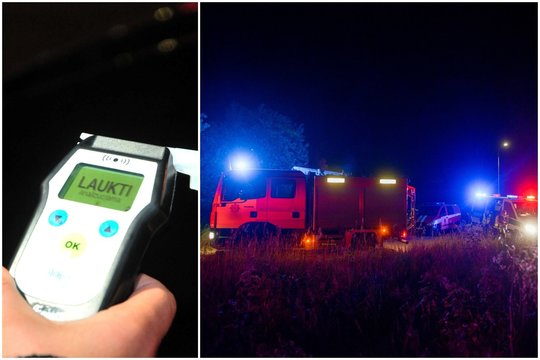 Alytaus r. policija sustabdė gaisrinį automobilį, kurį tarnybos metu vairavo girtas kaip pėdas uniformuotas ugniagesys