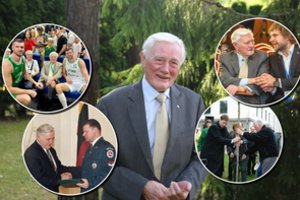 99-ąjį gimtadienį mininčiam V. Adamkui skrieja sveikinimai: dalijasi prisiminimais ir archyviniais kadrais