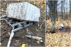 Šalčininkų rajone pasieniečiai nutupdė skraidyklę su baltarusiškais rūkalais