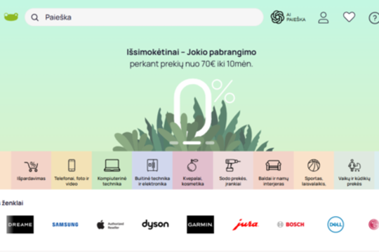 „Varle.lt“ kelia e. prekybos standartus į naują lygį – pristato AI asistentą, kuris padės apsipirkti išmaniau