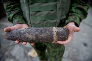 Švenčionių rajone, Keročio ežere, rastas sprogmuo