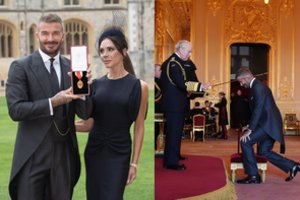 Iškilmingos ceremonijos metu D. Beckhamą įvertino pats karalius: nuo šiol jį ir žmoną vadins kitaip