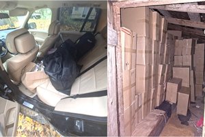 Žemaitijoje VSAT pareigūnai sulaikė ketvirčio milijono eurų vertės nelegalių cigarečių krovinį