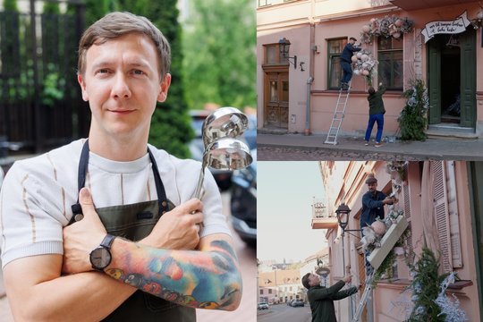 Virtuvės šefas D. Praspaliauskas A. Bružui atvėrė naujo restorano duris: „Čia viskas bus autentiška“