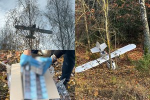 Lenkai aptiko iš Baltarusijos atskridusį droną: parodė, ką rado viduje