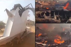 Sudane numuštas karinis lėktuvas: žuvo visa rusų įgula