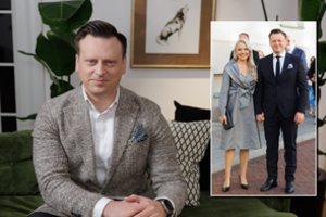 V. Benkunskas atskleidė netikėtą pažinties su žmona Vismante istoriją: „Ant stalo atsigulė pasiūlymas“