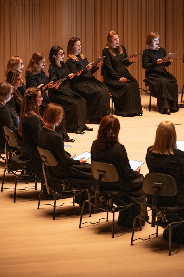 „Gaido“ koncerto, skirto kompozitoriaus A.Pärto 90-mečiui, akimirka. <br> Rengėjų nuotr.