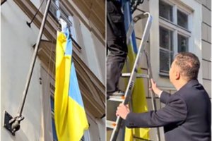 Kova su Ukrainos vėliava – ne tik Lietuvoje: Čekijos parlamento pirmininkas žengė drastišką žingsnį