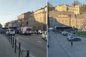 Kauno centre stoja eismas: fiksuotas autobuso ir automobilio susidūrimas