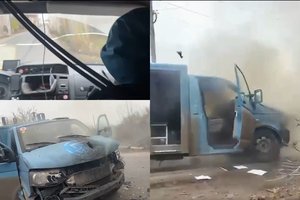 Per plauką nuo tragedijos: užfiksavo rusų smūgį užsienio žurnalistams