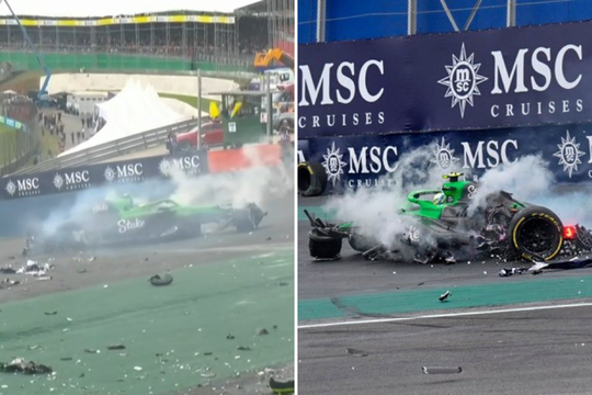 Gąsdinanti avarija „Formulėje 1“: bolidas – sumaitotas, lenktynės – sustabdytos ilgam