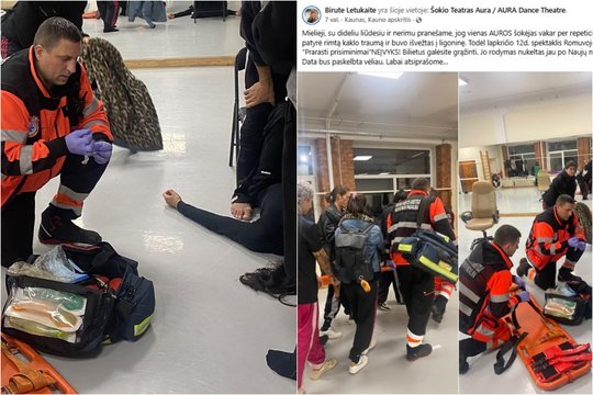 Nelaimingas atsitikimas Kauno šokio teatre: atvyko medikai, atidėtas ilgai lauktas spektaklis