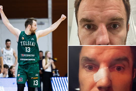 Rungtynes anksčiau laiko baigęs M. Gecevičius atsidūrė ligoninėje