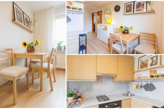 Ši klaipėdiečių virtuvė mažesnė nei daugelio vonia – bet pažiūrėkite, kaip ji atrodo dabar