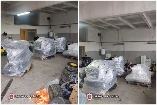 Marijampolės policijai su kalnu užsienyje vogtų daiktų įkliuvo trys vyrai