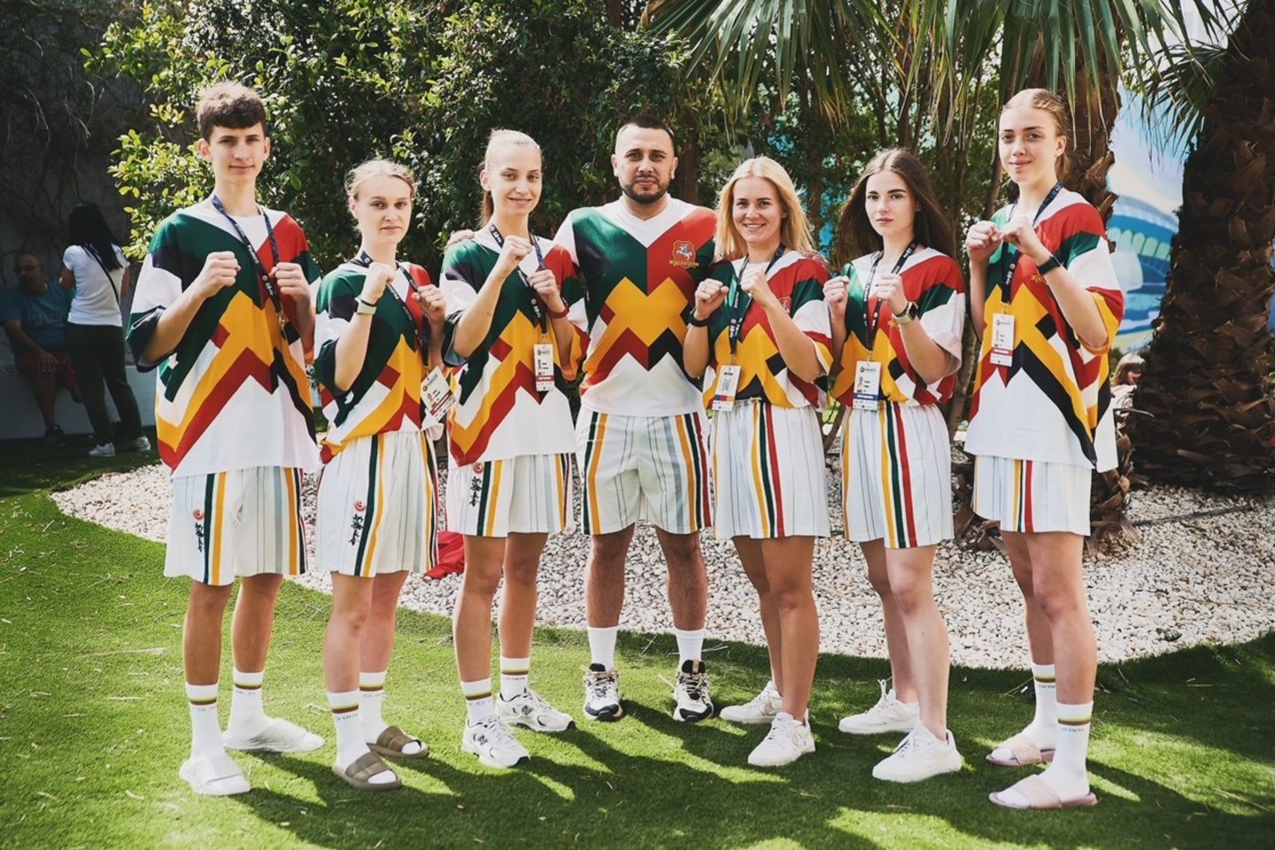  A.Pogrebnojus ir jo kurta sportinė apranga. <br> asmeninio arch. nuotr