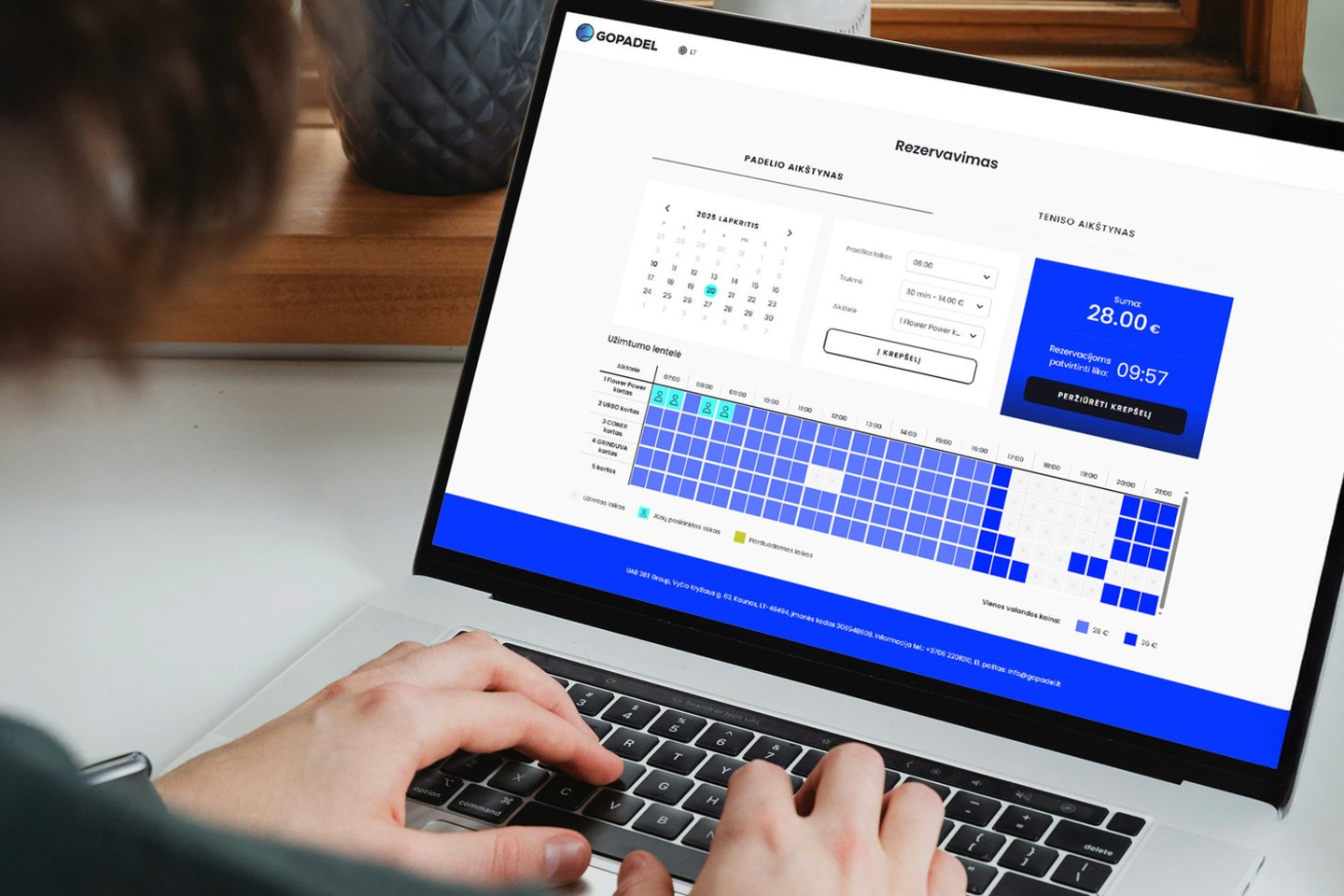 Padelio arenų bumą Lietuvoje akceleruoja ir lietuviškas IT sprendimas<br> nSoft nuotrauka