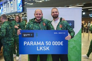 Lietuvos kurtieji sportininkai išskrido į Japoniją: tikisi medalių ir pristatė partnerystę su „Gym Plius“