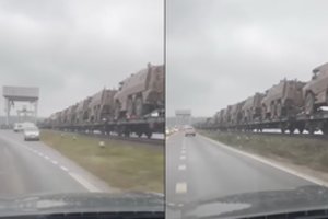 Kaune pastebėtas išskirtinis traukinio krovinys