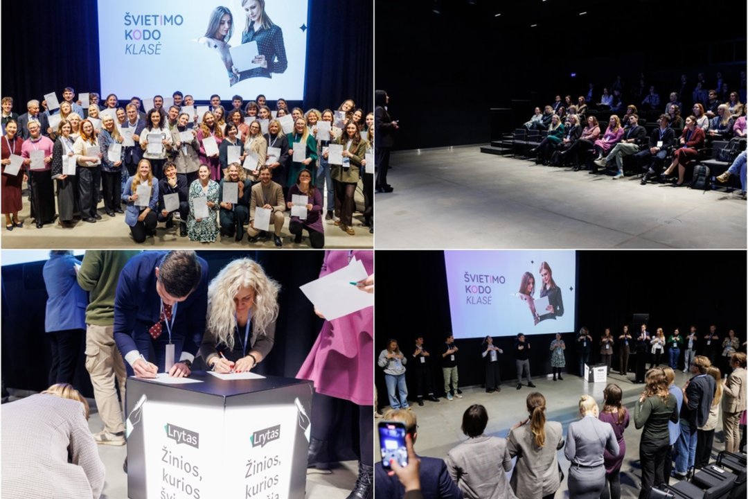 „Švietimo kodo“ klasės mentorystės programa startavo – susitiko dešimtys dalyvių iš visos Lietuvos