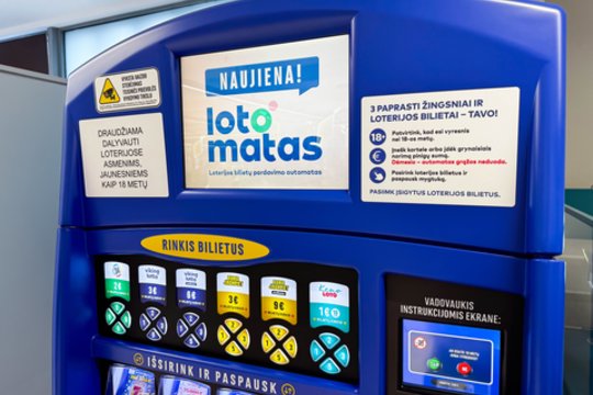 Sėkmės nebereikės laukti kasose – loterijų bilietais prekiaus lotomatai